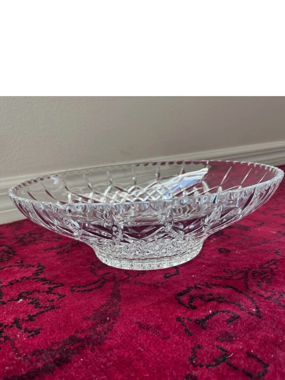 Vintage Italian RCR Opera Lead Crystal 12" Centerpiece Bowl